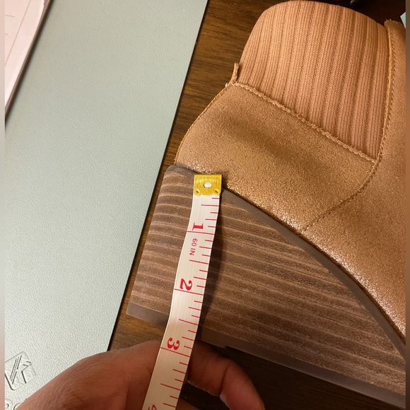 TOMS Women’s Sadie rose gold wedges boots NWT Rose Gold - Picture 10 of 10